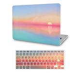 KECC Macbook Case with Cut Out Logo + Keyboard Cover Package | sunset
