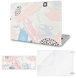 KECC Macbook Case with Cut Out Logo + Keyboard Cover and Screen Protector Package | Watercolor Paint 2