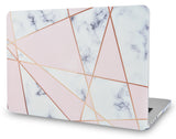 Macbook Case | Marble Collection - White Marble with Pink Grey - Case Kool