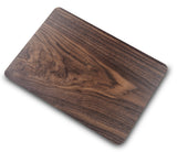 KECC Macbook Case with Cut Out Logo + Keyboard Cover Package | Walnut Wood