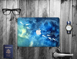 Macbook Decal Skin | Paint Collection - Blue Fish - Case Kool