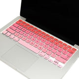 Macbook Ultra-Thin Keyboard Cover - Faded Ombre Red (US/CA keyboard) - Case Kool