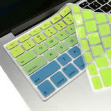 Macbook Ultra-Thin Keyboard Cover - Faded Ombre Green & Blue (US/CA keyboard) - Case Kool
