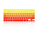 Macbook Ultra-Thin Keyboard Cover - Faded Ombre Yellow & Red (US/CA keyboard) - Case Kool