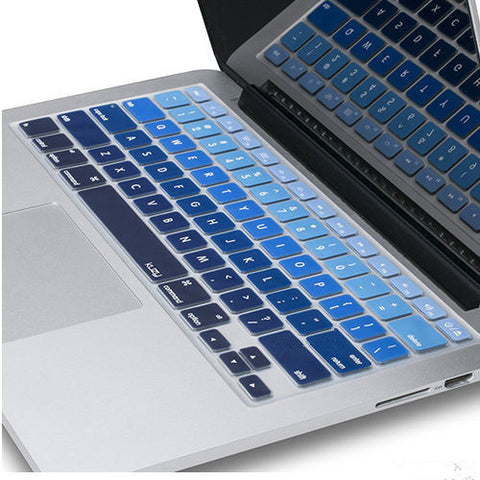 Macbook Ultra-Thin Keyboard Cover - Faded Ombre Blue (US/CA keyboard) - Case Kool