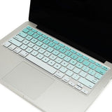Macbook Ultra-Thin Keyboard Cover - Faded Ombre Tiffany Blue (US/CA keyboard) - Case Kool